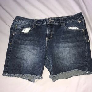 JUSTICE brand new denim midi shorts